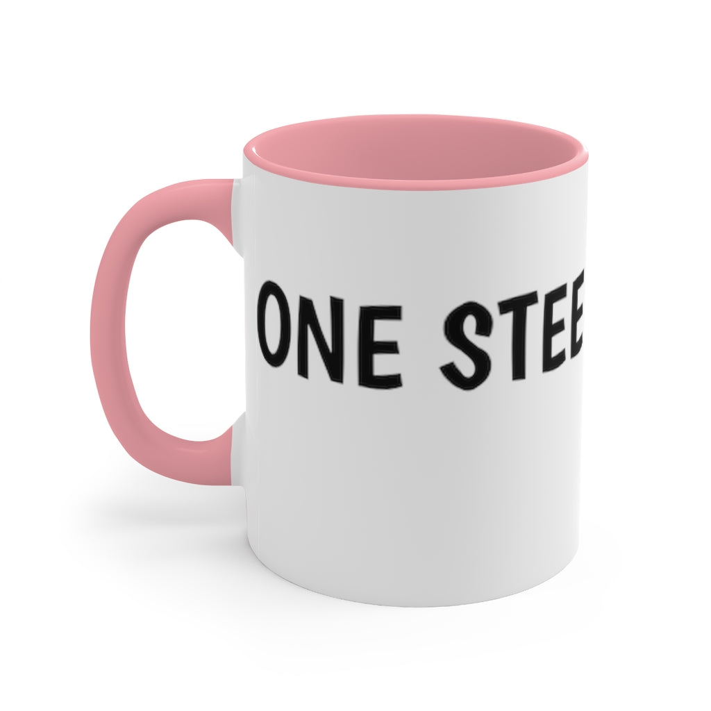 One Steep at a Time Accent Mug