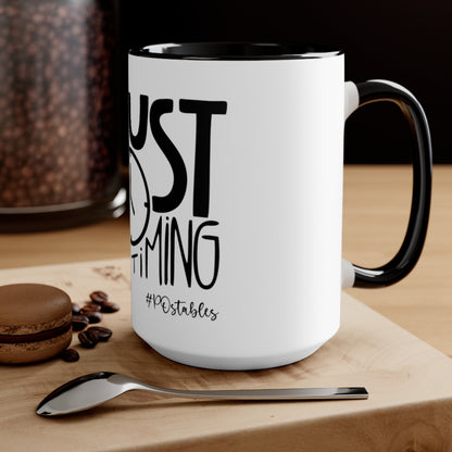 Trust The Timing Accent Mug