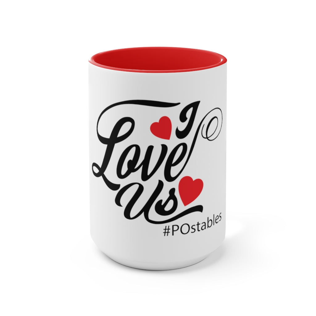 I Love Us Accent Mug