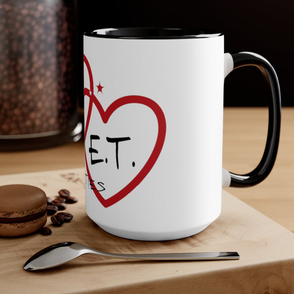 J.T. and E.T. Love Accent Mug