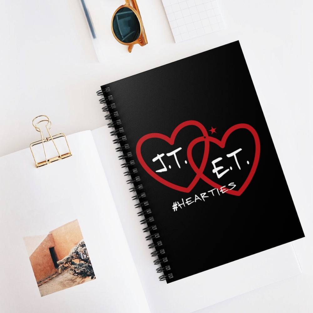 J.T. and E.T. Love Spiral Notebook - Ruled Line
