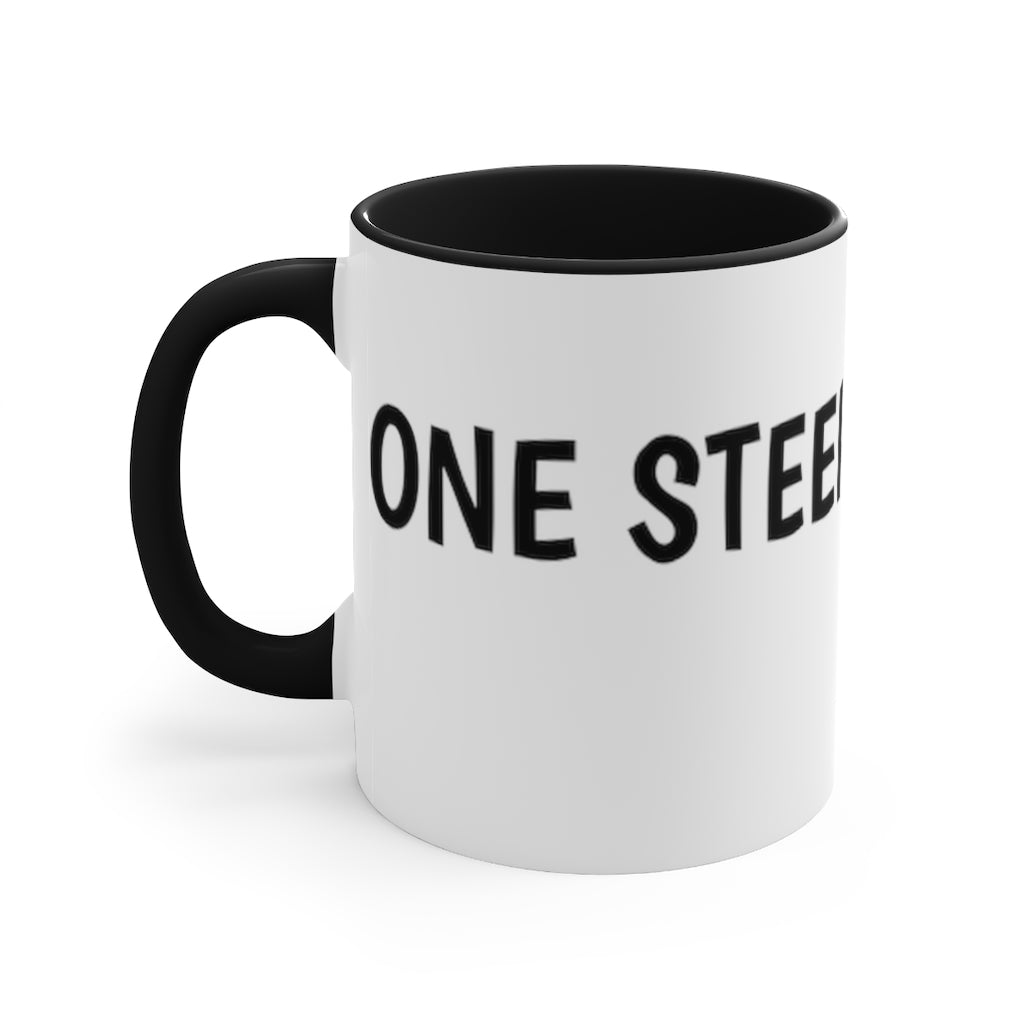 One Steep at a Time Accent Mug