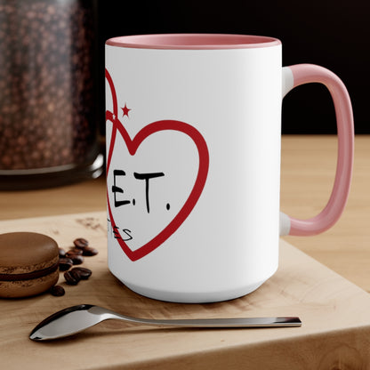 J.T. and E.T. Love Accent Mug