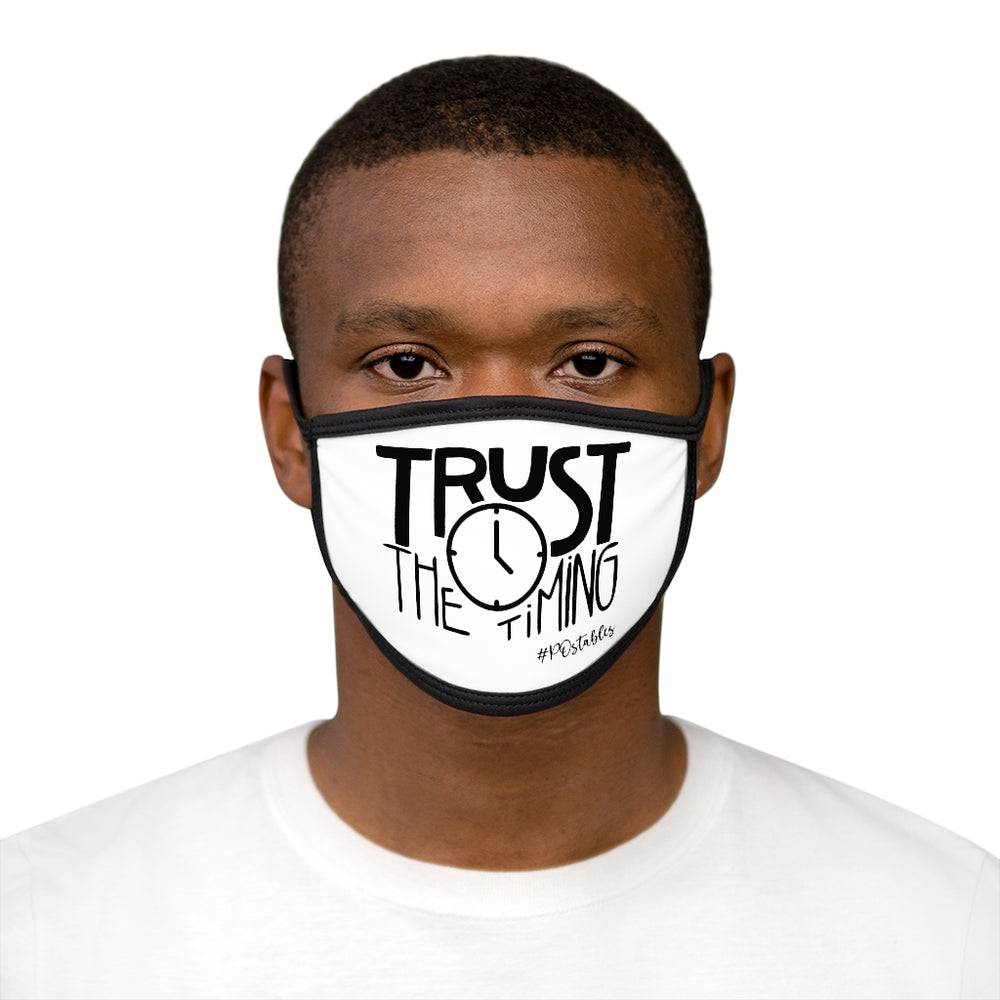 Trust The Timing Mixed-Fabric Face Mask