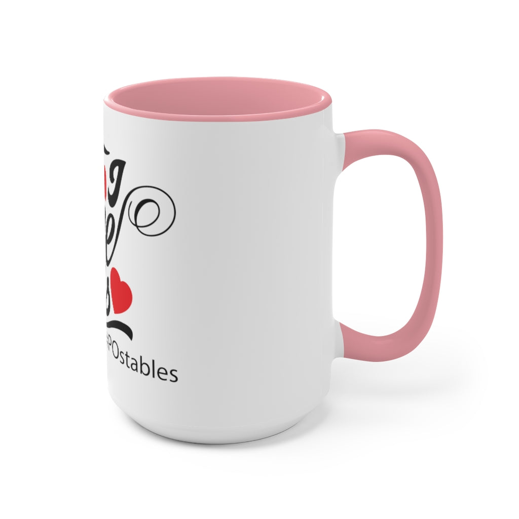 I Love Us Accent Mug