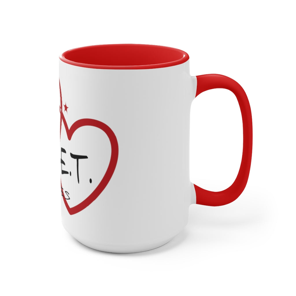 J.T. and E.T. Love Accent Mug