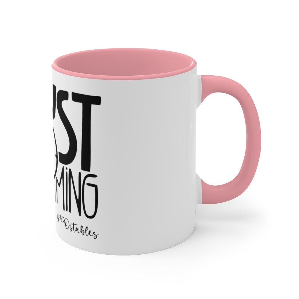 Trust The Timing Accent Mug