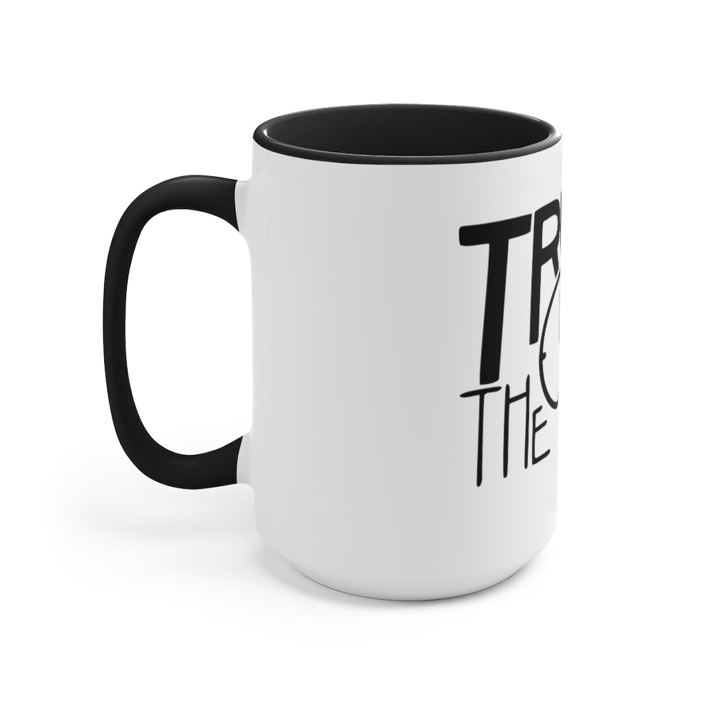 Trust The Timing Accent Mug