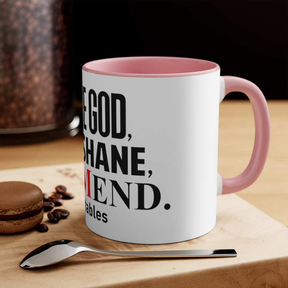 Serve God, Love Shane, and Mend Accent Mug