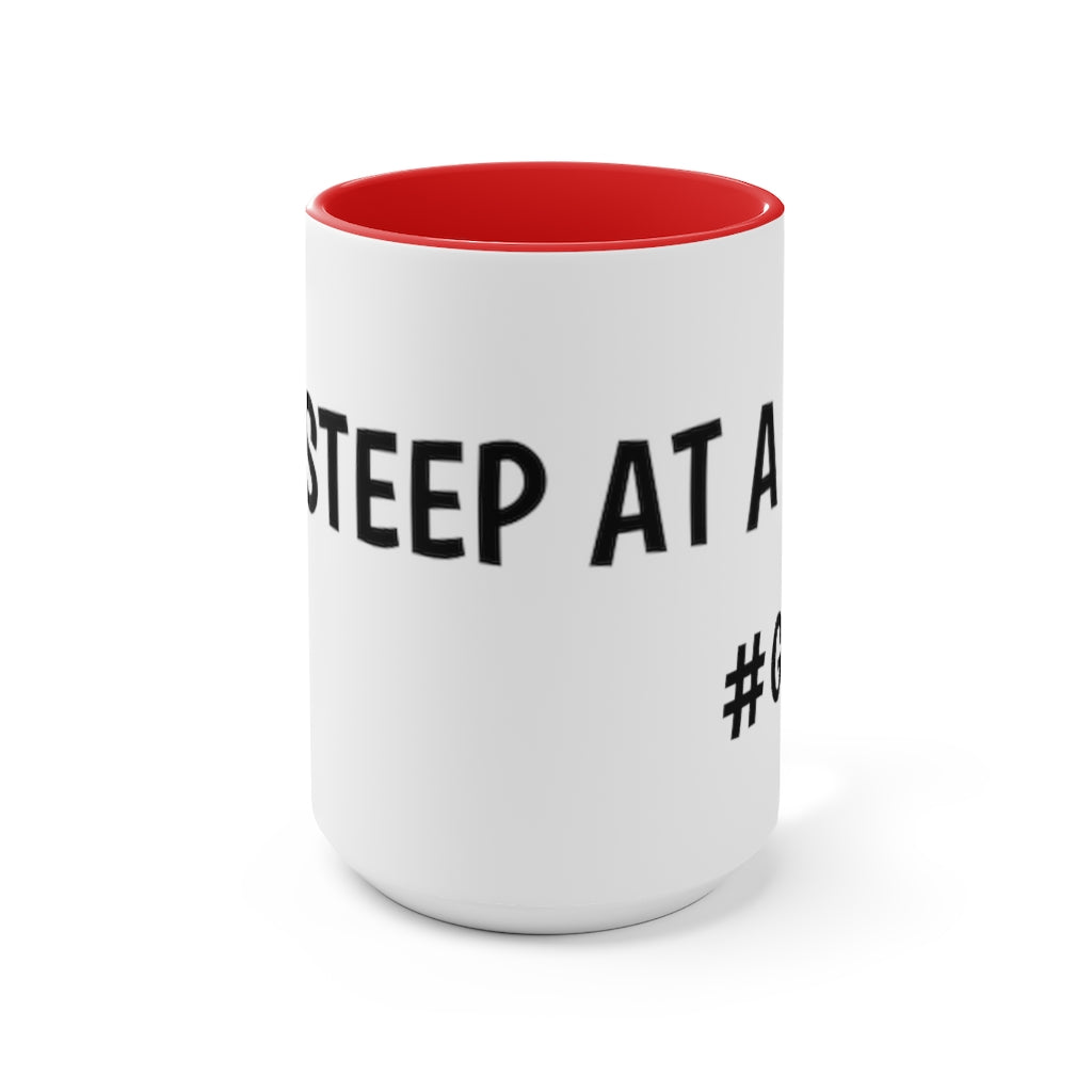 One Steep at a Time Accent Mug