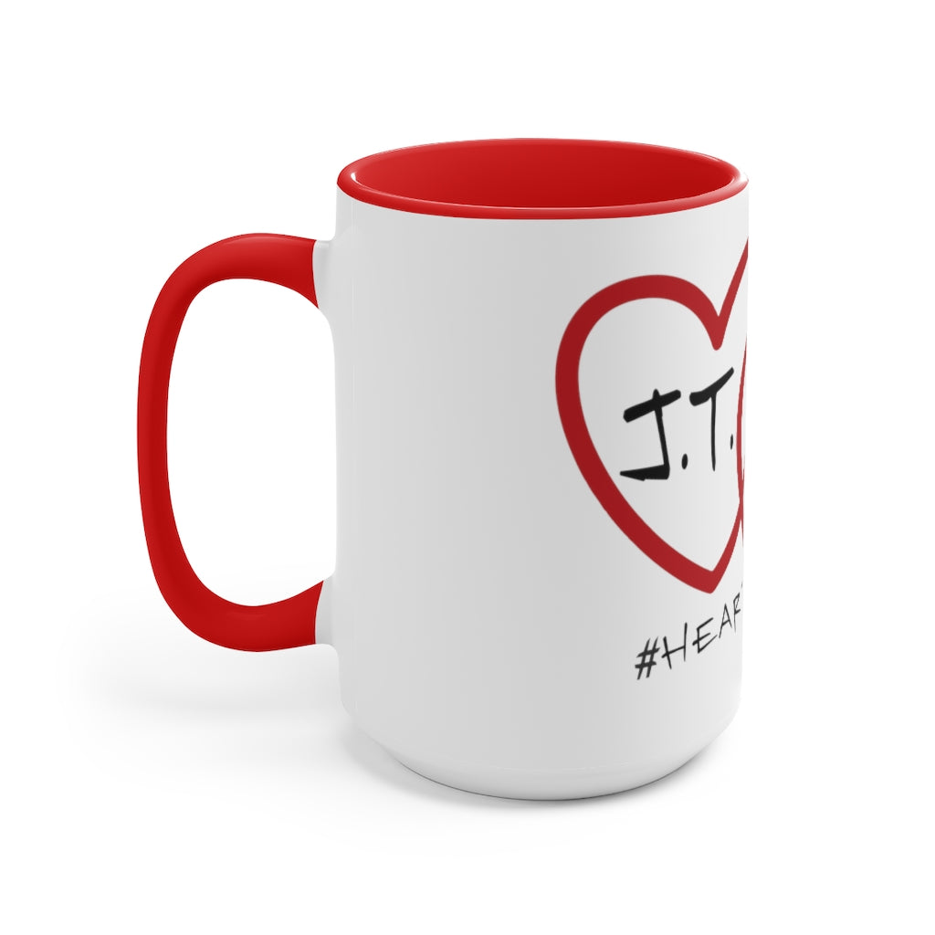 J.T. and E.T. Love Accent Mug