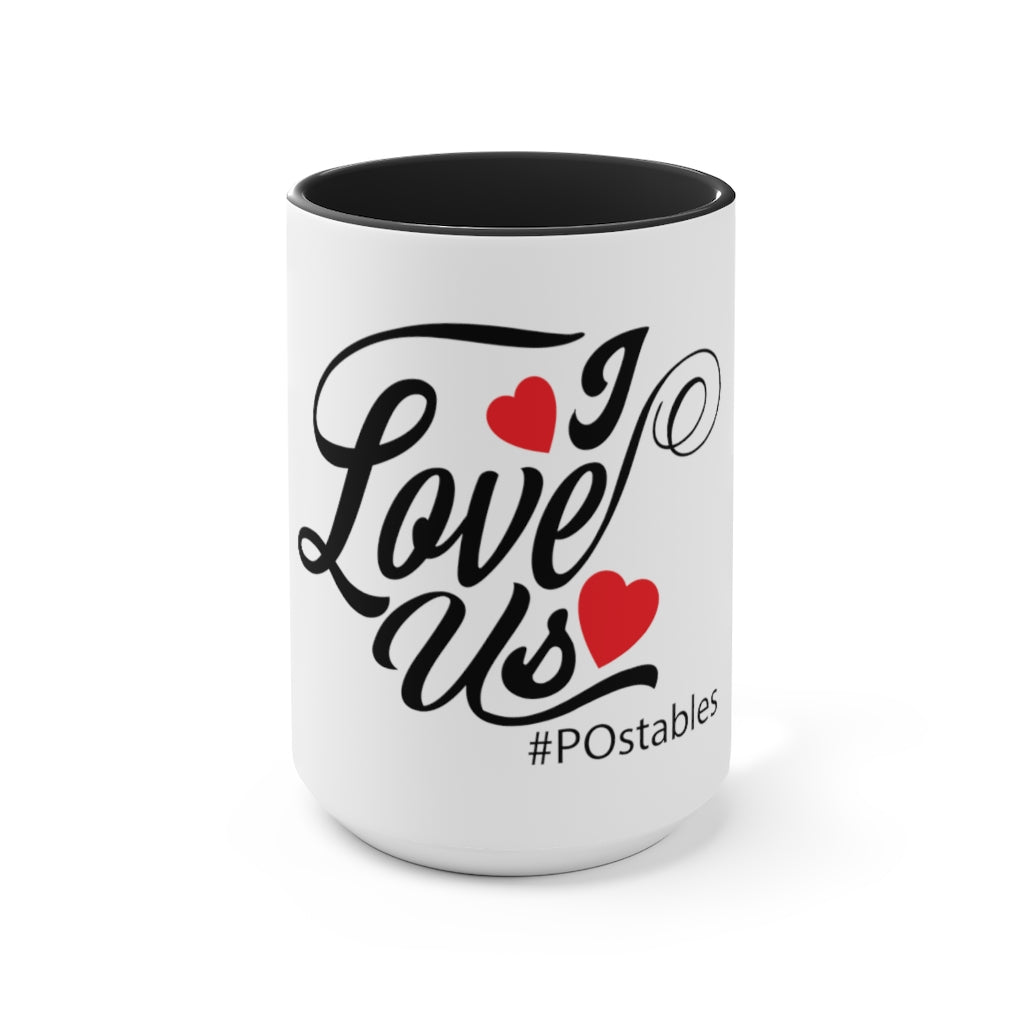 I Love Us Accent Mug