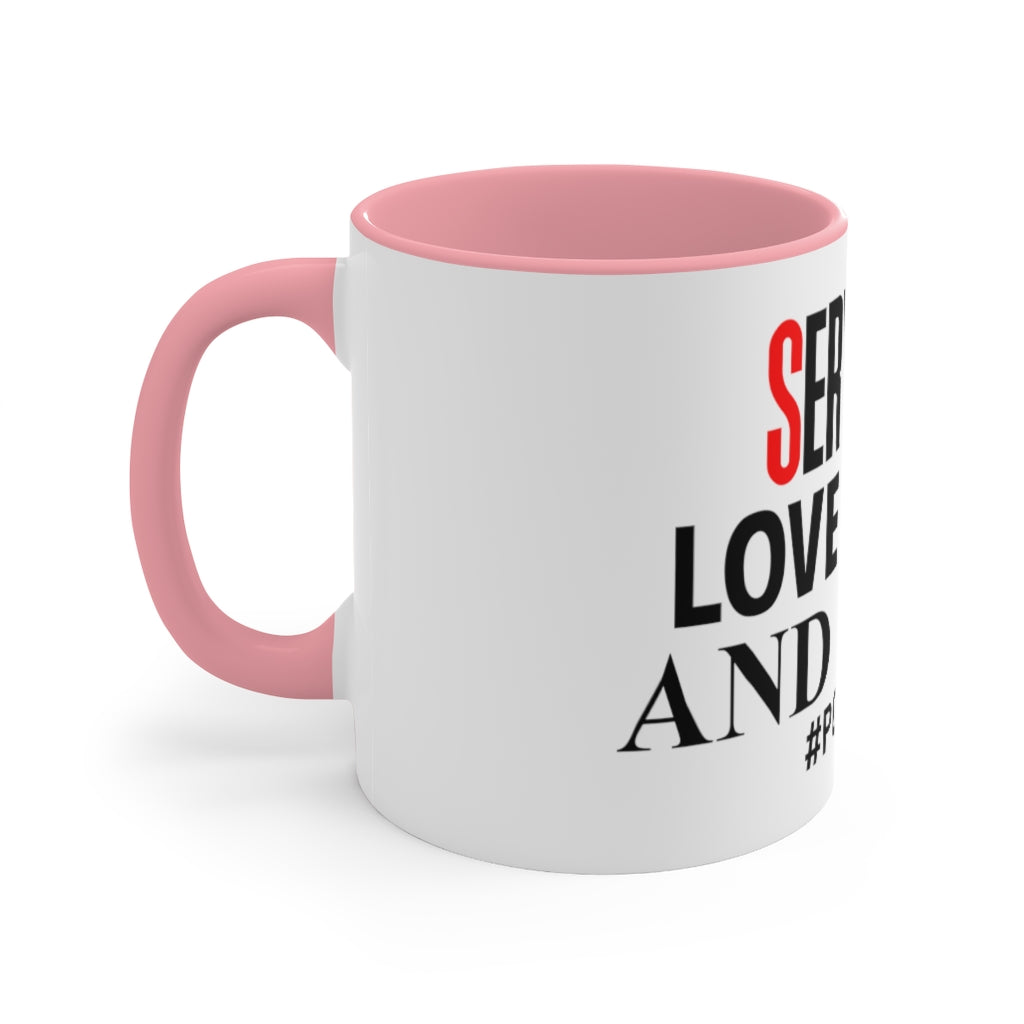 Serve God, Love Shane, and Mend Accent Mug