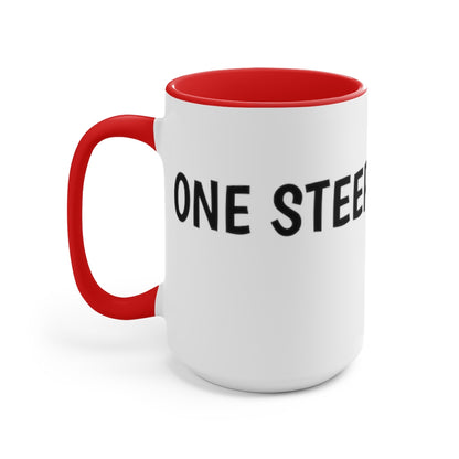 One Steep at a Time Accent Mug