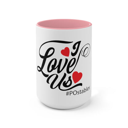 I Love Us Accent Mug