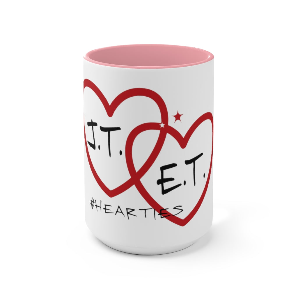 J.T. and E.T. Love Accent Mug