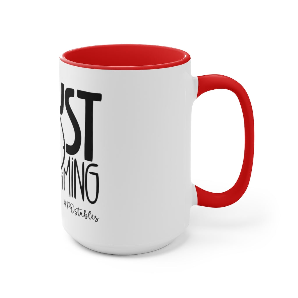 Trust The Timing Accent Mug