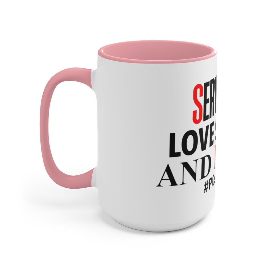 Serve God, Love Shane, and Mend Accent Mug