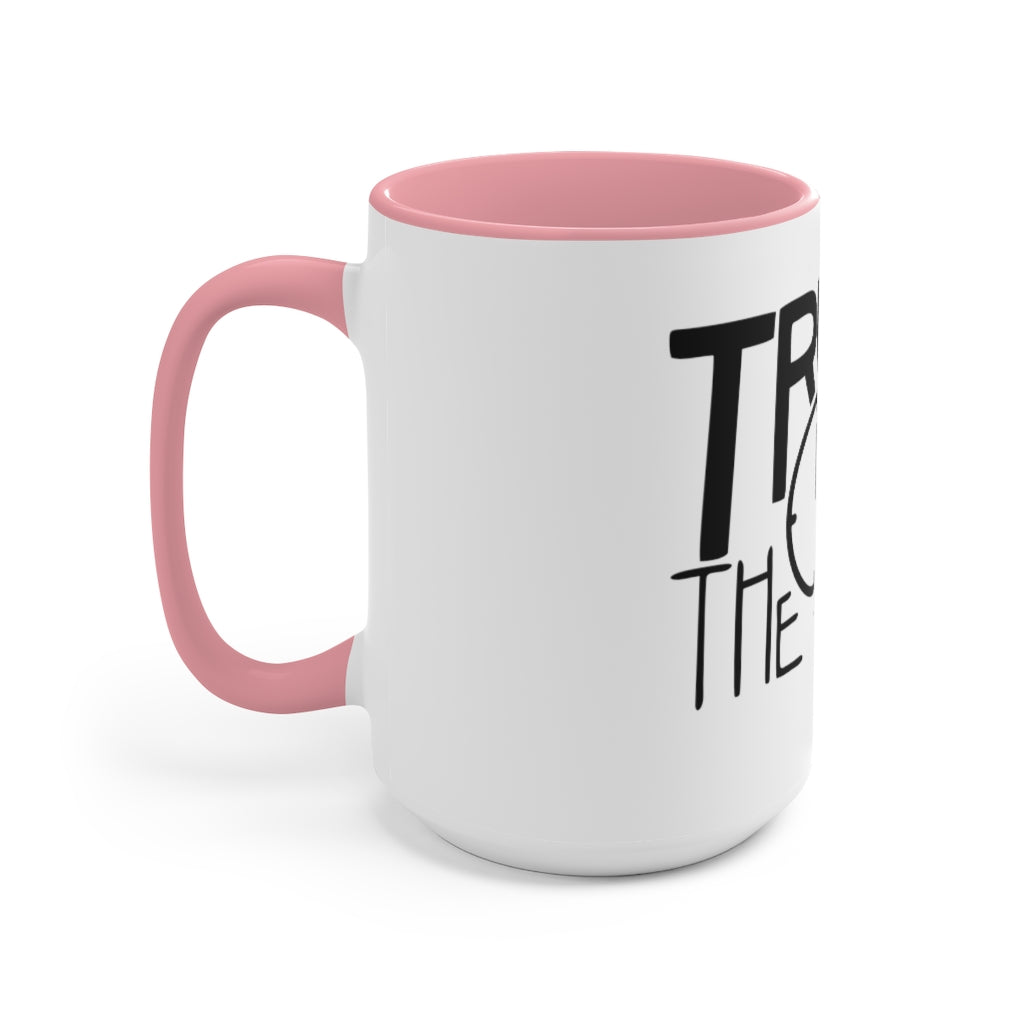 Trust The Timing Accent Mug