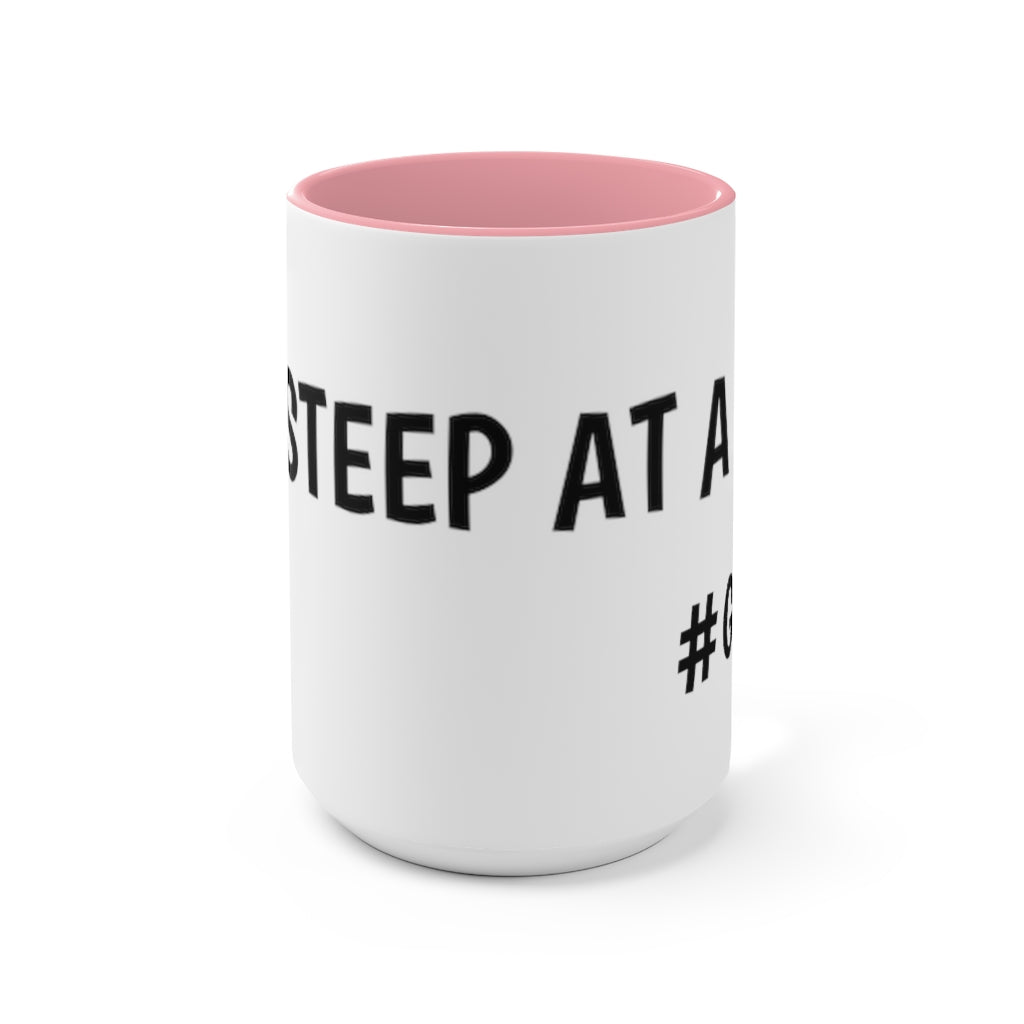 One Steep at a Time Accent Mug