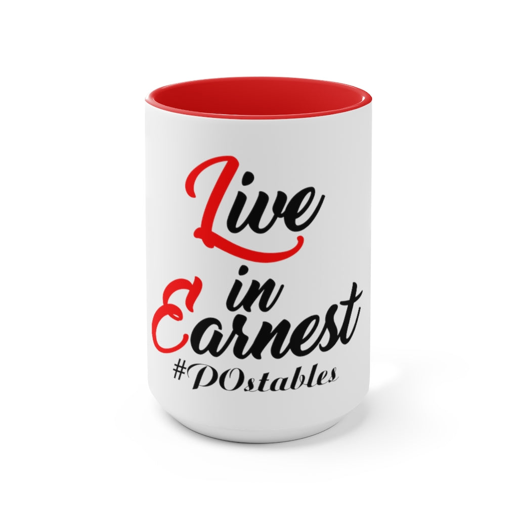 Live in Earnest Accent Mug