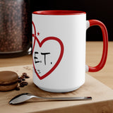J.T. and E.T. Love Accent Mug