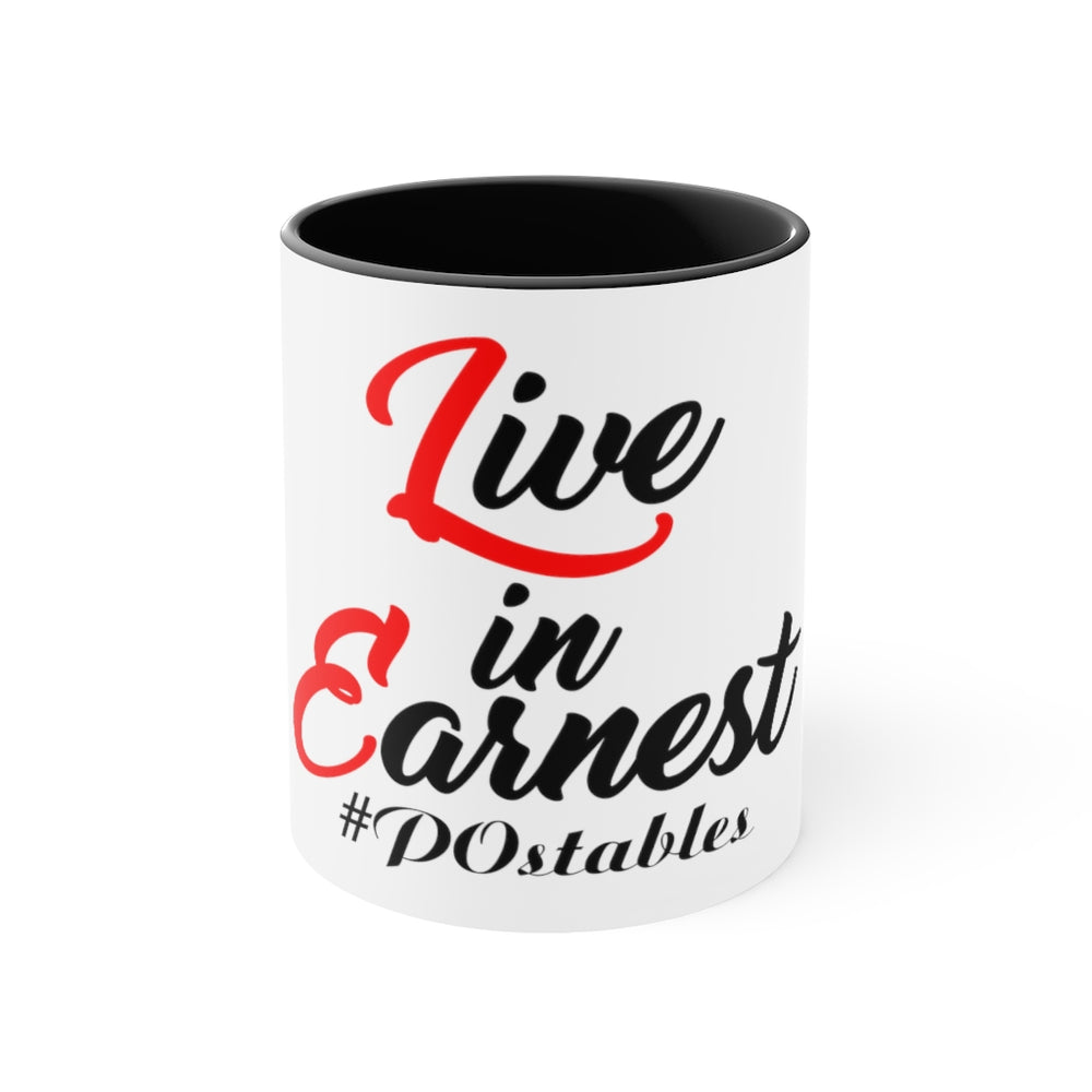 Live in Earnest Accent Mug