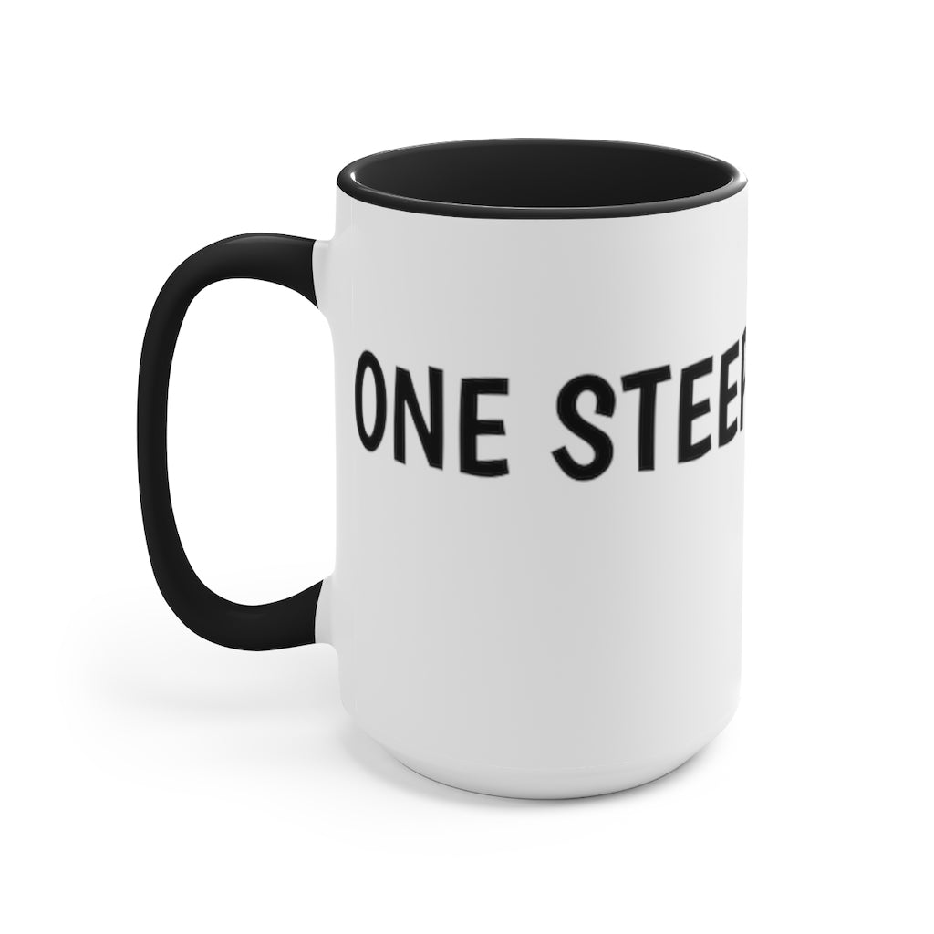 One Steep at a Time Accent Mug