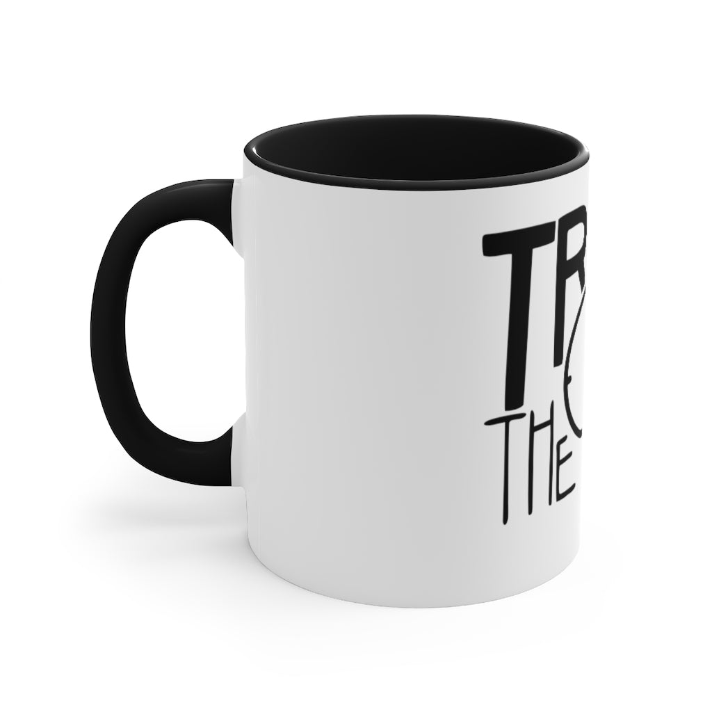 Trust The Timing Accent Mug