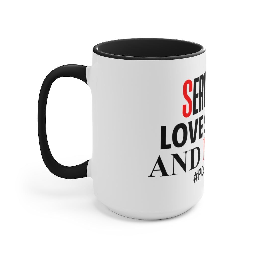 Serve God, Love Shane, and Mend Accent Mug