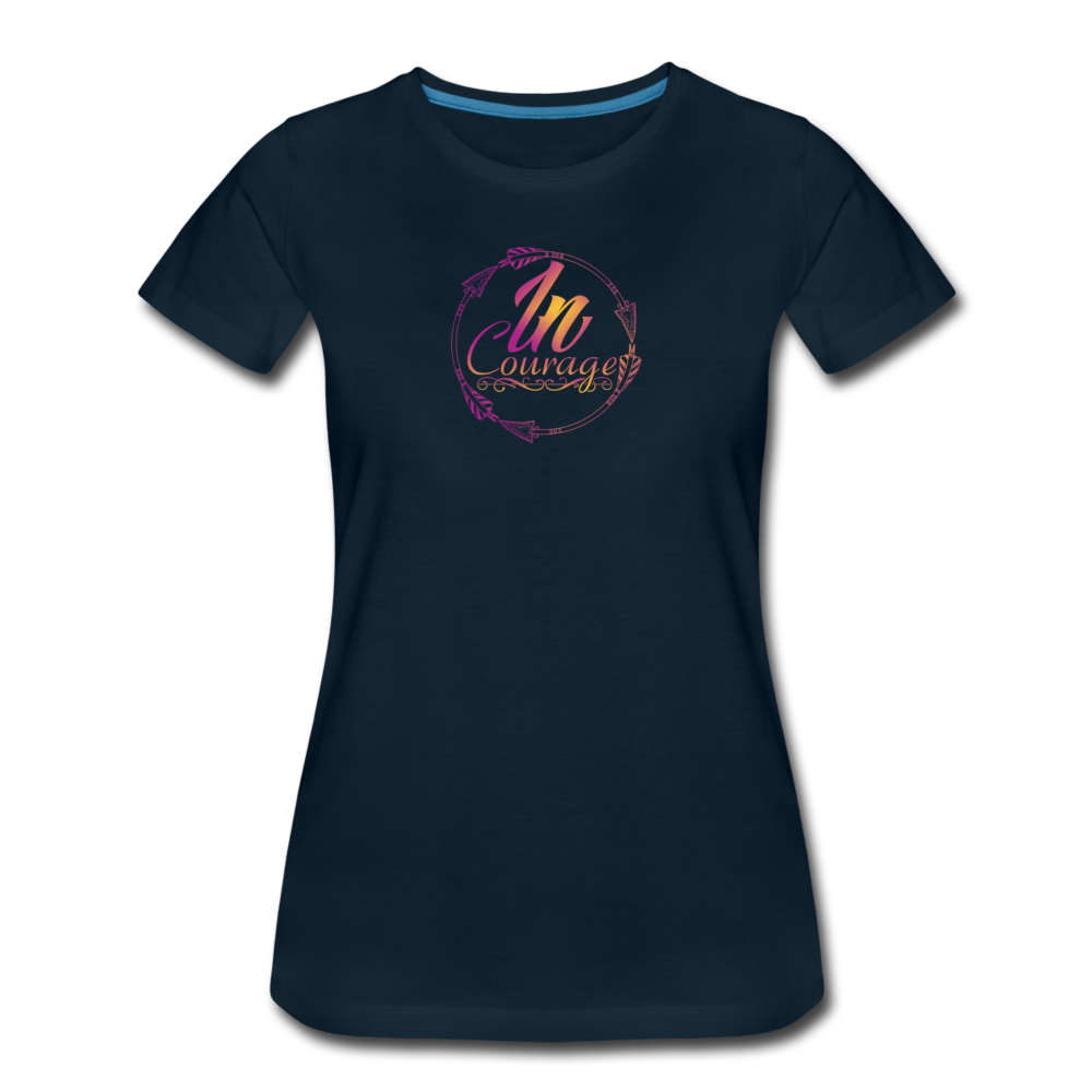 Incourage Women’s Premium T-Shirt - deep navy