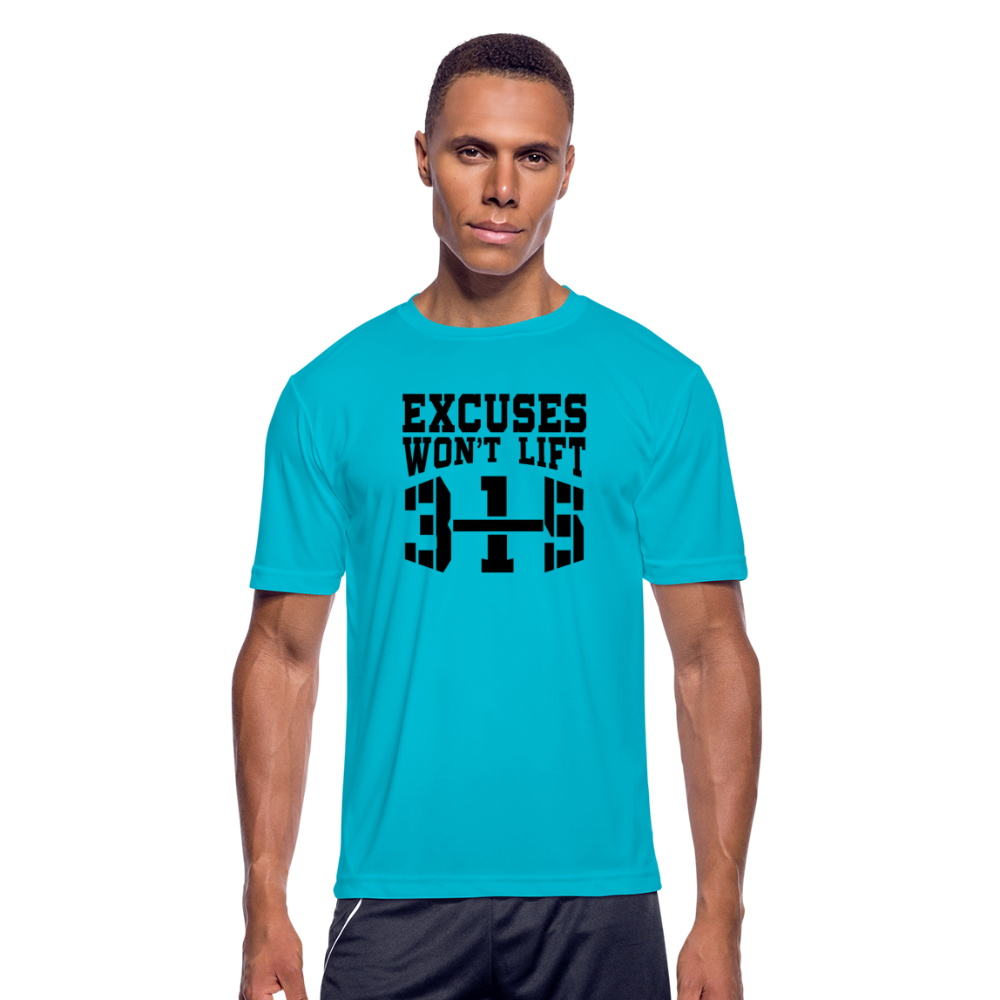 Excuses B Men’s Moisture Wicking Performance T-Shirt - turquoise