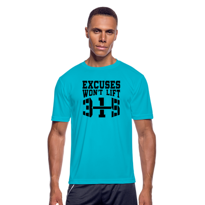 Excuses B Men’s Moisture Wicking Performance T-Shirt - turquoise