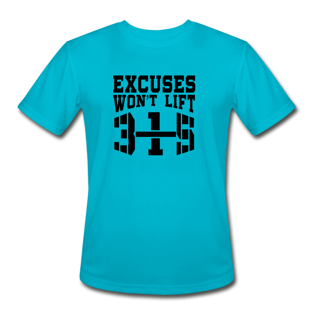 Excuses B Men’s Moisture Wicking Performance T-Shirt - turquoise