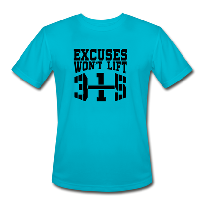 Excuses B Men’s Moisture Wicking Performance T-Shirt - turquoise