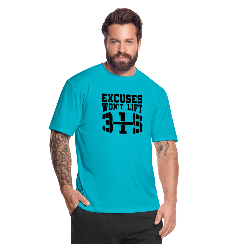 Excuses B Men’s Moisture Wicking Performance T-Shirt - turquoise