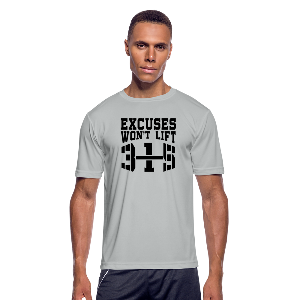 Excuses B Men’s Moisture Wicking Performance T-Shirt - silver