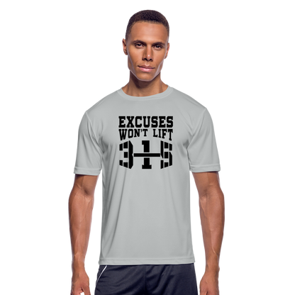 Excuses B Men’s Moisture Wicking Performance T-Shirt - silver