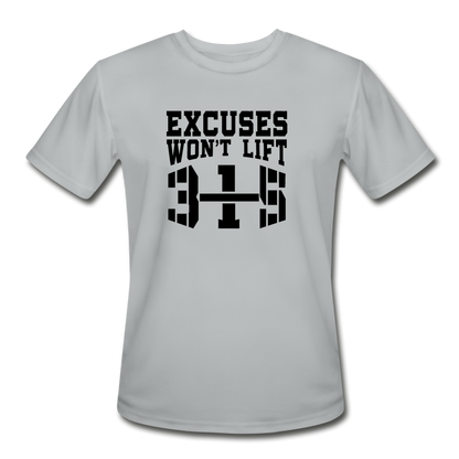 Excuses B Men’s Moisture Wicking Performance T-Shirt - silver