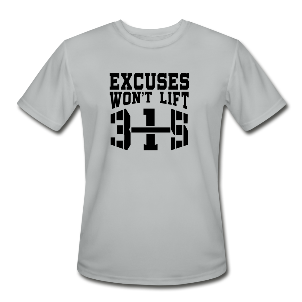 Excuses B Men’s Moisture Wicking Performance T-Shirt - silver