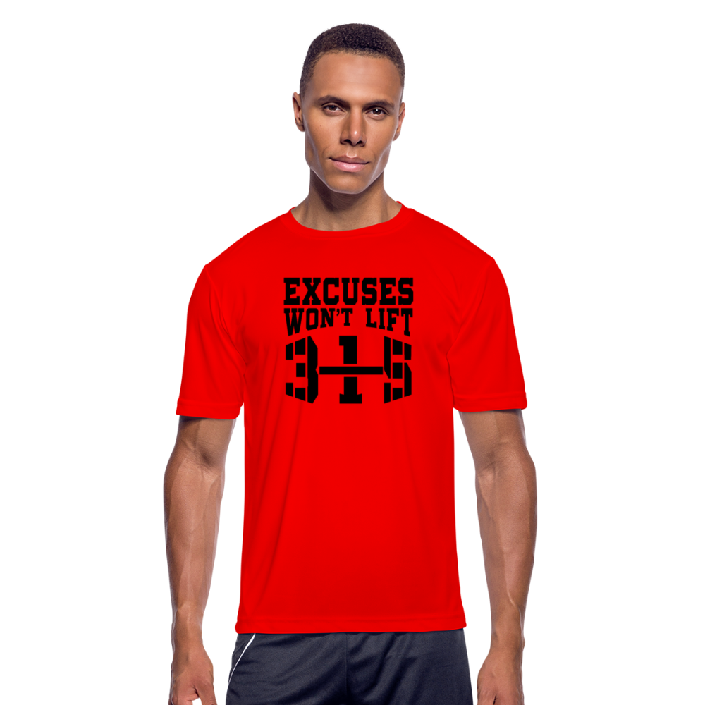 Excuses B Men’s Moisture Wicking Performance T-Shirt - red