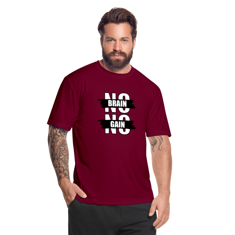 NBNG W Men’s Moisture Wicking Performance T-Shirt - burgundy