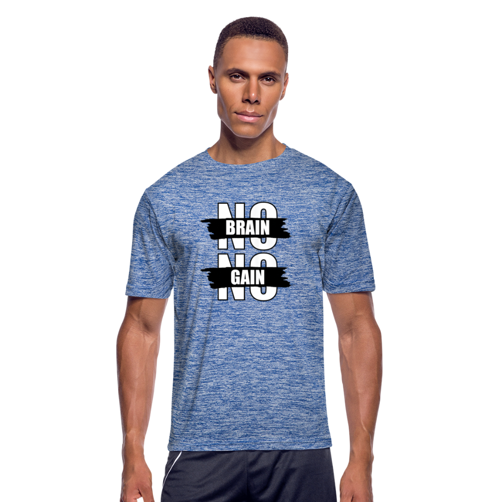 NBNG W Men’s Moisture Wicking Performance T-Shirt - heather blue