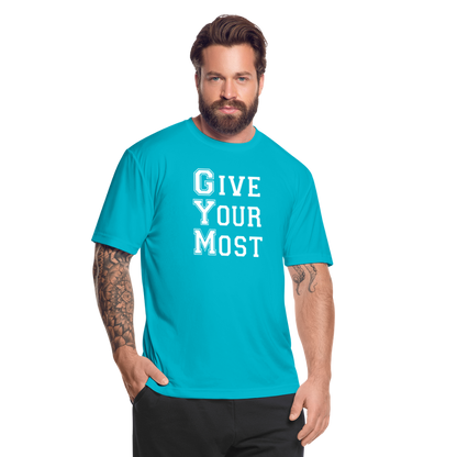 GYM W Men’s Moisture Wicking Performance T-Shirt - turquoise