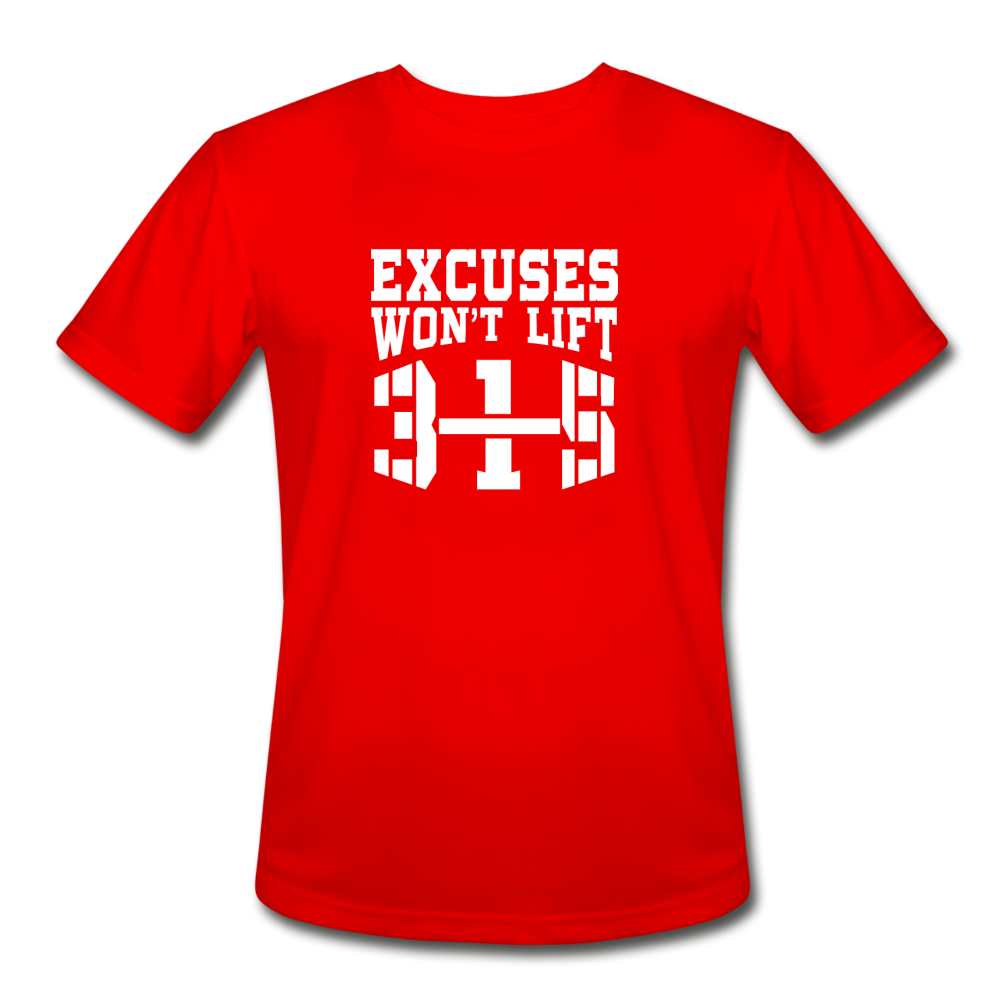 Excuses W Men’s Moisture Wicking Performance T-Shirt - red