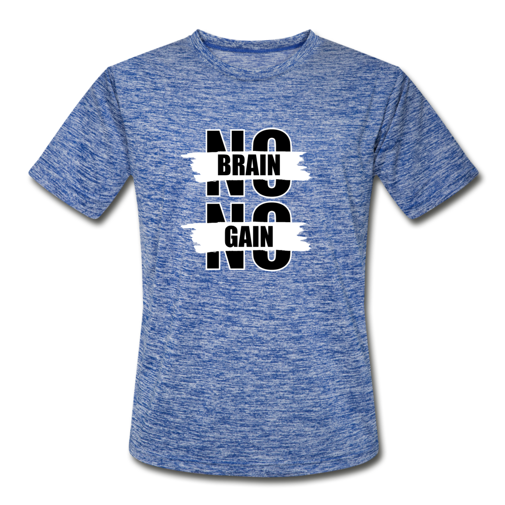 NBNG B Men’s Moisture Wicking Performance T-Shirt - heather blue