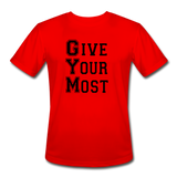 GYM B Men’s Moisture Wicking Performance T-Shirt - red
