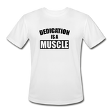 Dedication B Men’s Moisture Wicking Performance T-Shirt - white