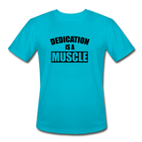 Dedication B Men’s Moisture Wicking Performance T-Shirt - turquoise