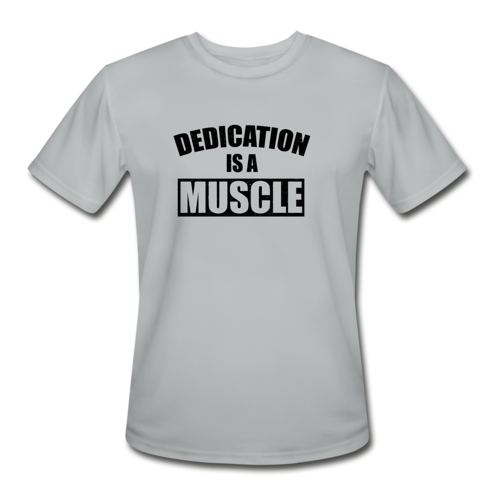 Dedication B Men’s Moisture Wicking Performance T-Shirt - silver